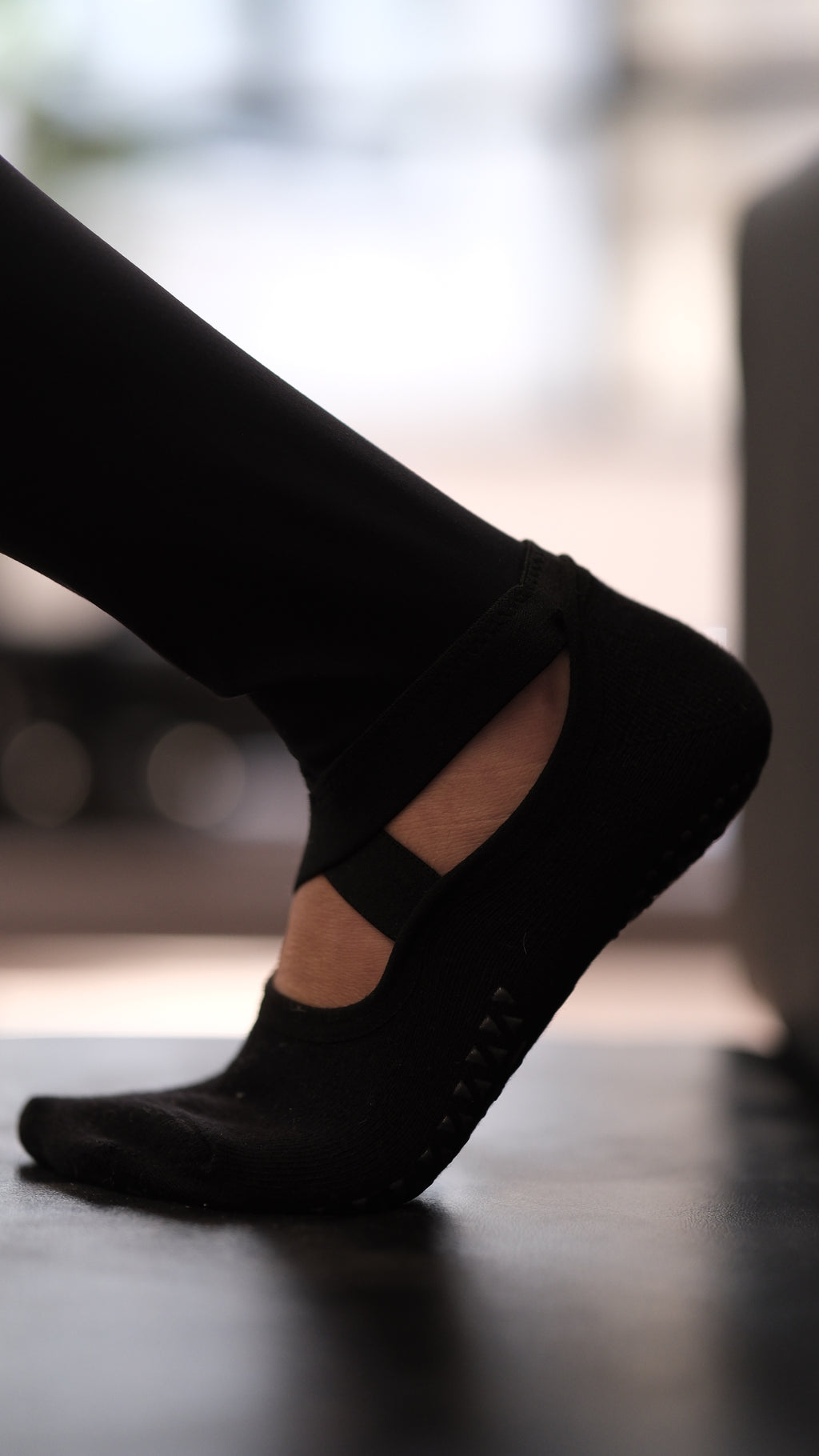 Onyx Black Jumpsuit with Matching Grip Socks