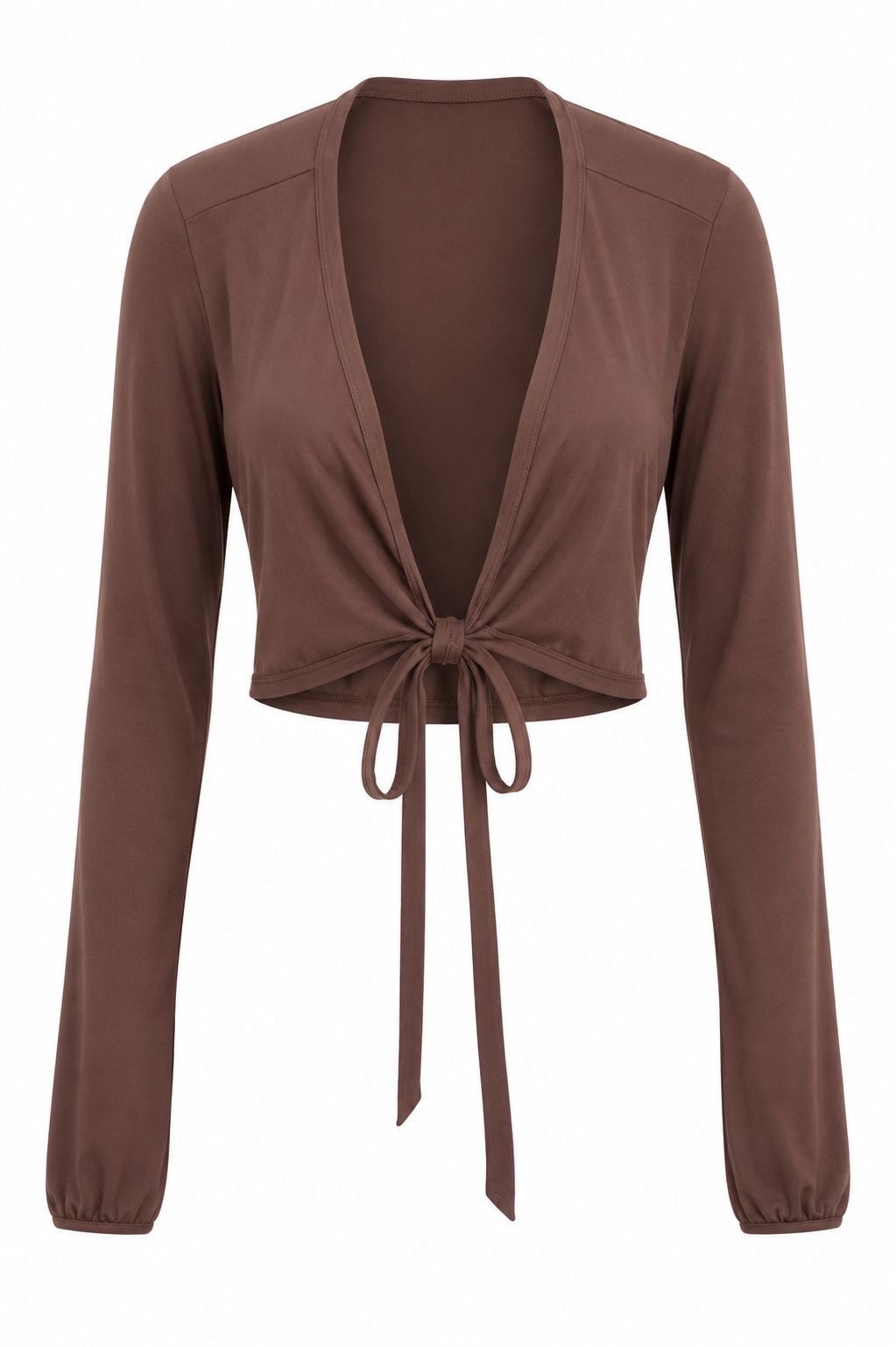 Enveloppé Chocolate Brown חולצת מעטפת