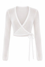 Enveloppé Swan White חולצת מעטפת