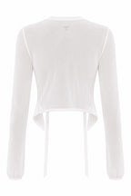 Enveloppé Swan White חולצת מעטפת